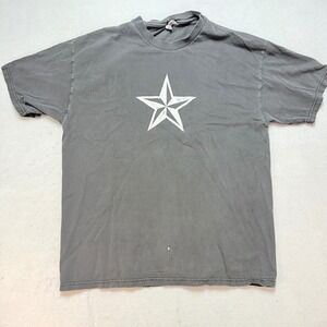 Hanes Heavyweight T-Shirt L Star Graphic Casual‎ Cotton Tee Classic Comfort